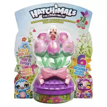 Hatchimals Набор "Весенний букет", фигурка единорог персиковый