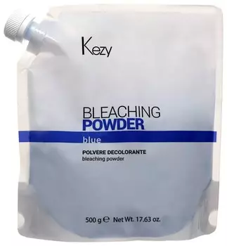 Порошок для волос обесцвечивающий голубой в пакете Bleaching powder blue