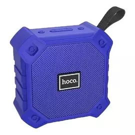 Портативная колонка Hoco Bs34, 5 Вт, Microusb/microsd/aux, BT 5.0, 500 мач, Ipx5, синяя