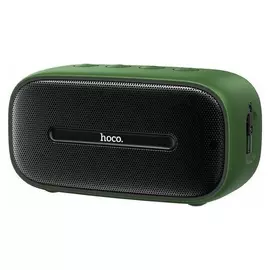 Портативная колонка Hoco Bs43, 5 Вт, 1200 мач, Bt5.0, Microsd,aux,fm, Ipx7, зеленая