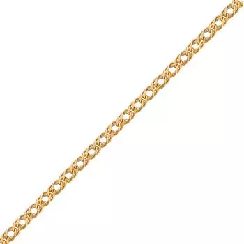 Цепь ромб из красного золота 585 пробы, размер 60