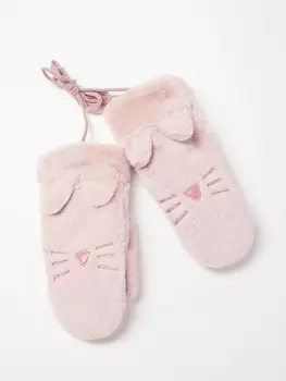 Варежки из искусственного меха