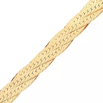 Цепь косичка из красного золота 585 пробы, размер 45