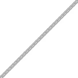 Цепь ромб из белого золота 585 пробы, размер 65