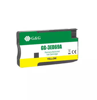 Картридж G&G GG-3ED69A струйный 712 желтый (29мл) для HP DesignJet T650/T630/T250/T230/T210/Studio Plotter Printers