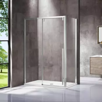 Душевой уголок Vincea Lugano VSR-1L 160х100 прозрачный, хром (VSR-1L1016CL-1)