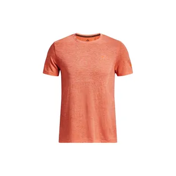 Мужская однотонная футболка с круглым вырезом Under Armour, оранжевая 1375692-848 M