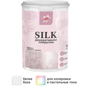 Покрытие декоративное Parade Silk базовое с эффектом мокрого шелка 0.9 л