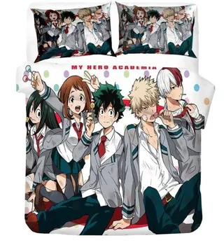 Новые товары 3d My Hero Academia Постельное белье Постельное белье для взрослых и детей Пододеяльник Наволочка Twin Full Queen King Size 135x200cm