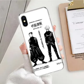 Мягкий чехол для телефона «Аниме дзюдзюцу кайсен Сатору Годжо» для IPhone 11 12 13 Pro MAX XR X XS Mini Apple 8 7 Plus 6 6S SE 5S Fundas Coque iPhone 11