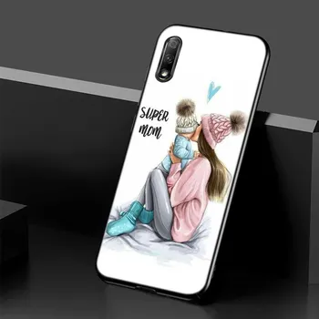 Чехол для мамы и девочки для Huawei Honor 10X Lite 7A 8A 9X 20 Pro 7S 8C 8S 8X 9A 9C 10i 20i 30i 20E 20S 8 10 Lite, черный чехол Honor 7A (5.45 inch)