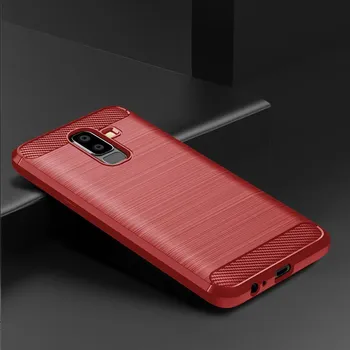 Противоударный чехол для телефона для Samsung Galaxy J8 2018, мягкий чехол из ТПУ из углеродного волокна для Galaxy On8 2018, силиконовый чехол, чехлы Samsung J8 2018 чёрный