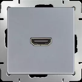 Розетка HDMI (серебряный) Werkel WL06-60-11 4690389097461