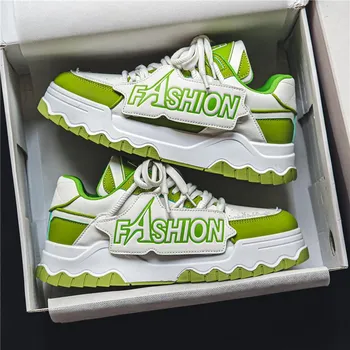 2024 Spring and Autumn New Men s Shoes Korean Edition Trend Dad Shoes Harajuku Sports Shoes Men s Casual Shoes Large Size Shoes Men s 39 коричневый