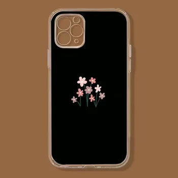 Милый черный чехол для телефона iPhone 11 12 13 14 Pro Max 7 8 Plus X Xr Xs Max Se 2020 Mini прозрачный чехол iphone 11Pro
