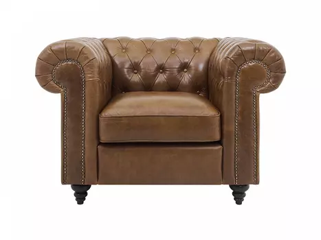 Кресло chester classic (ogogo) коричневый 107x75x80 см.