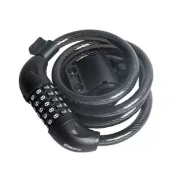 Велосипедный замок 4Bike 501, тросовый, кодовый, 12x1200, черный, ARV-501-BLK-1200