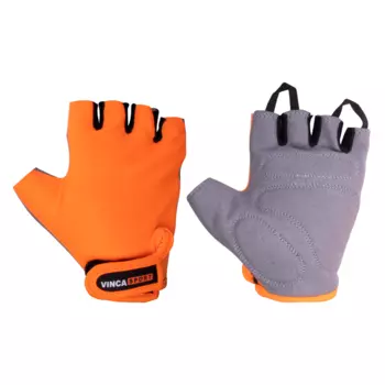 Перчатки велосипедные Vinca Sport, оранжевые, VG 948 (Размер: XL)