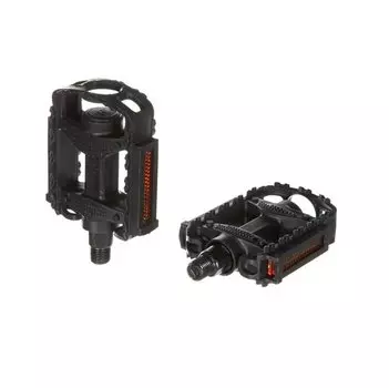 Педали велосипедные STG HF-818, ось 1/2", пластик, черные, Х21255
