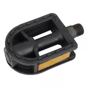 Педали велосипедные TBS, пластик, ось 1/2", в торговой упаковке, ZTB17738-A
