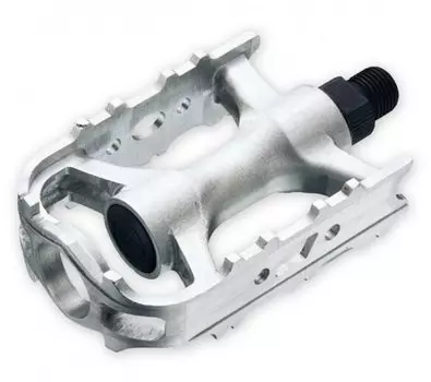 Педали велосипедные VP VP-467, 10.2 x 6.6 см, алюминий, серебристый