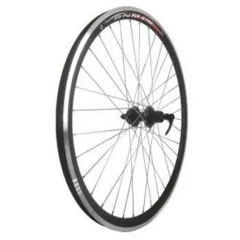 Колесо велосипедное VELOOLIMP 28", заднее, под кассету 8-10 скоростей, с экцентриком, черный, ZVO21269