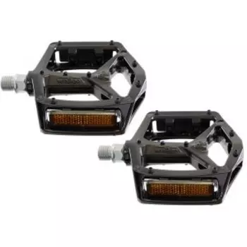 Педали велосипедные WELLGO MG-3, магниевые, 308г, сменные шипы, облегченные, черные, 6-190439