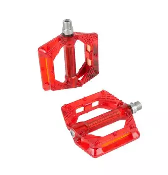 Педали велосипедные WELLGO пластик BMX/Downhill B223BP широкие ось Cr-Mo 6-14223