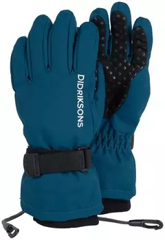 Перчатки детские Didriksons BIGGLES FIVE KIDS GLOVES, морской бриз, 502692