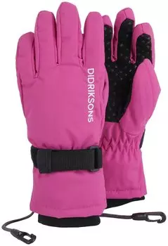Перчатки детские Didriksons BIGGLES FIVE KIDS GLOVES, неоновый розовый, 502692