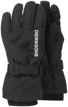 Перчатки Didriksons BIGGLES FIVE KIDS GLOVES, детские, черный, 503421
