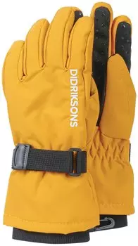 Перчатки Didriksons BIGGLES FIVE KIDS GLOVES, детские, желтая дыня, 503421