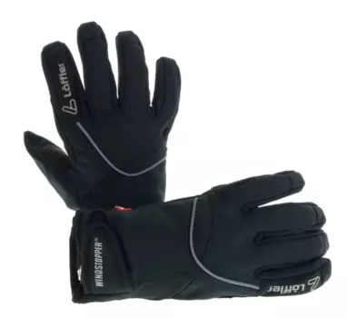 Перчатки LOFFLER Tour WS Softshell Warm черные 2019/2020