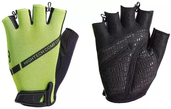 Перчатки велосипедные BBB gloves HighComfort Memory Foam, неоновый желтый 2020