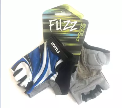 Перчатки велосипедные FUZZ LADY COMFORT, женские, лайкра, на липучке, голубой, 08-202501 (Размер: M)
