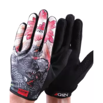 Перчатки велосипедные GAIN Protection RESISTANCE, длинные пальцы, DROPBEAR, 03-000831