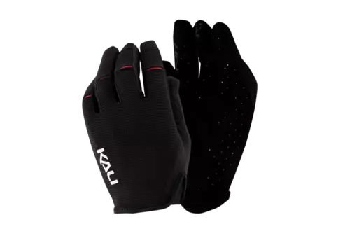 Перчатки велосипедные KALI Cascade, Trail, AM, Enduro, Slip-ON бесшовный крой, 4D стрейч, длинные пальцы, черный