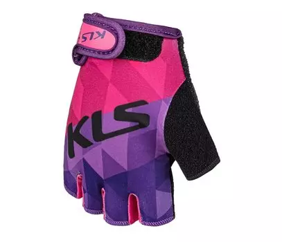 Перчатки велосипедные KLS YOGI short, детские, короткий палец, purple,