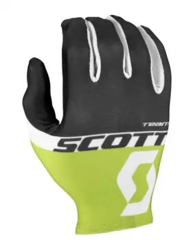 Перчатки велосипедные SCOTT RC Team, длинный палец, black/sulphur yellow, ES270122-5024