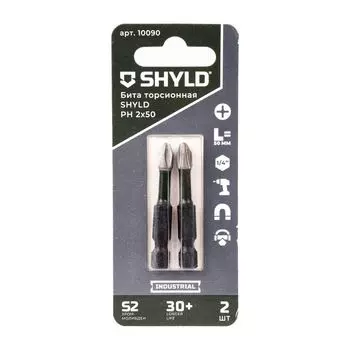 Бита SHYLD PH2х50мм ударная 2шт (10090)