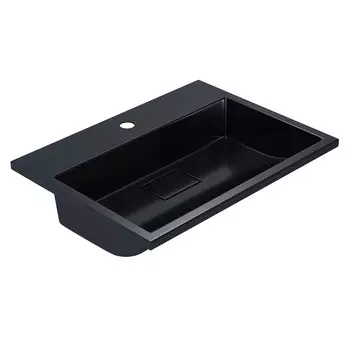 Раковина мебельная Uperwood Barsa 60 см 3939193461 черная глянцевая
