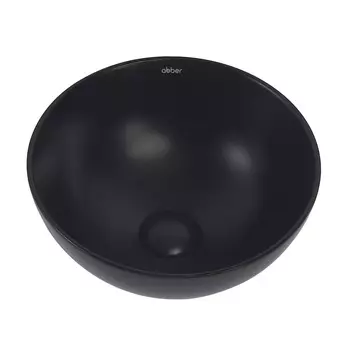 Раковина накладная Abber Bequem 32 см AC2106MB черная