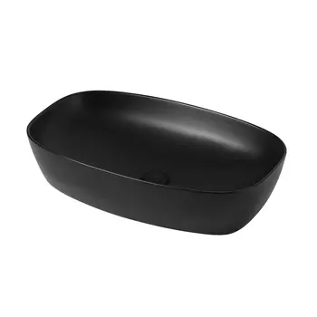 Раковина накладная Abber Rechteck 60.5 см AC2206MB черная матовая
