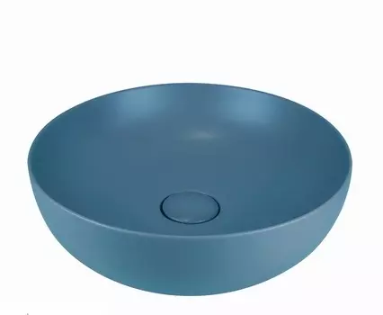 Раковина накладная AeT ELITE ROUND голубой матовый