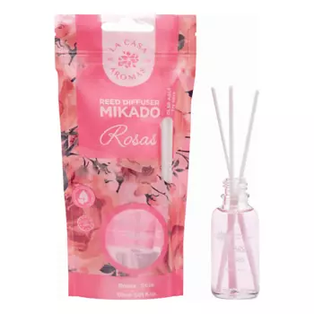 LА CASA DE LOS AROMAS Жидкий ароматизатор для воздуха с палочками MIKADO. «Роза» 30.0