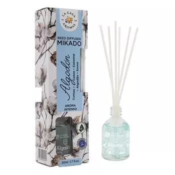 LА CASA DE LOS AROMAS Жидкий ароматизатор для воздуха с палочками MIKADO «Хлопок» 50.0
