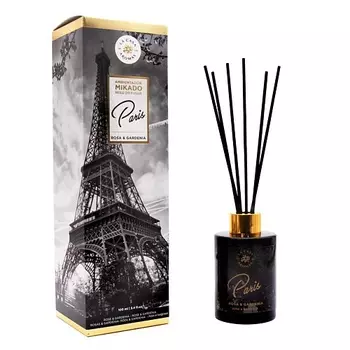 LА CASA DE LOS AROMAS Жидкий ароматизатор для воздуха с палочками MIKADO Париж «Роза и Гардения» 100.0