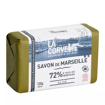 LA CORVETTE Мыло марсельское традиционное оливковое для тела в кубе Savon de Marseille Olive