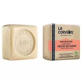 LA CORVETTE Мыло органическое для лица и тела Виноградный персик Marseille Vineyard Peach Soap