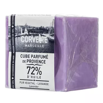 LA CORVETTE Мыло туалетное прованское для тела Лаванда в кубе Cube Parfume de Provence Lavender
